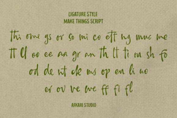 Make Things Font PNG with transparent background - Preview 2