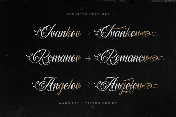 Manciety Font font preview - 3