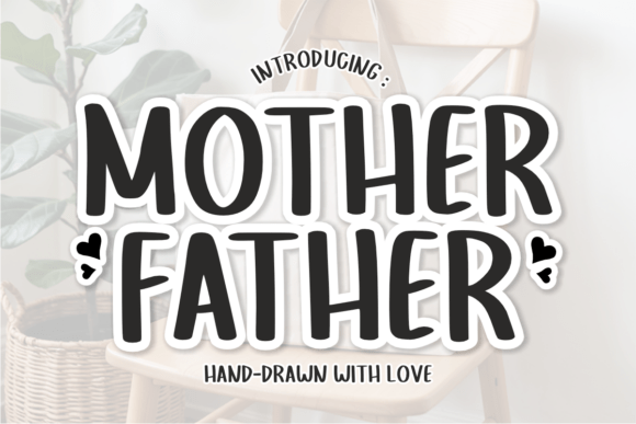 Mother Father Display Font By TaralArt