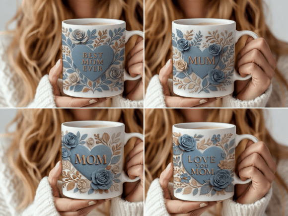 Mothers Day Mug Wrap Bundle Graphics