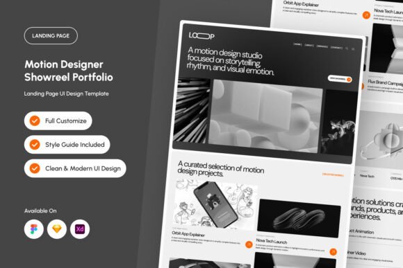 Motion Designer Showreel Portfolio Web