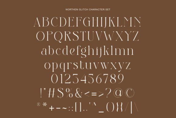 Northen Glitch Font PNG with transparent background - Preview 6
