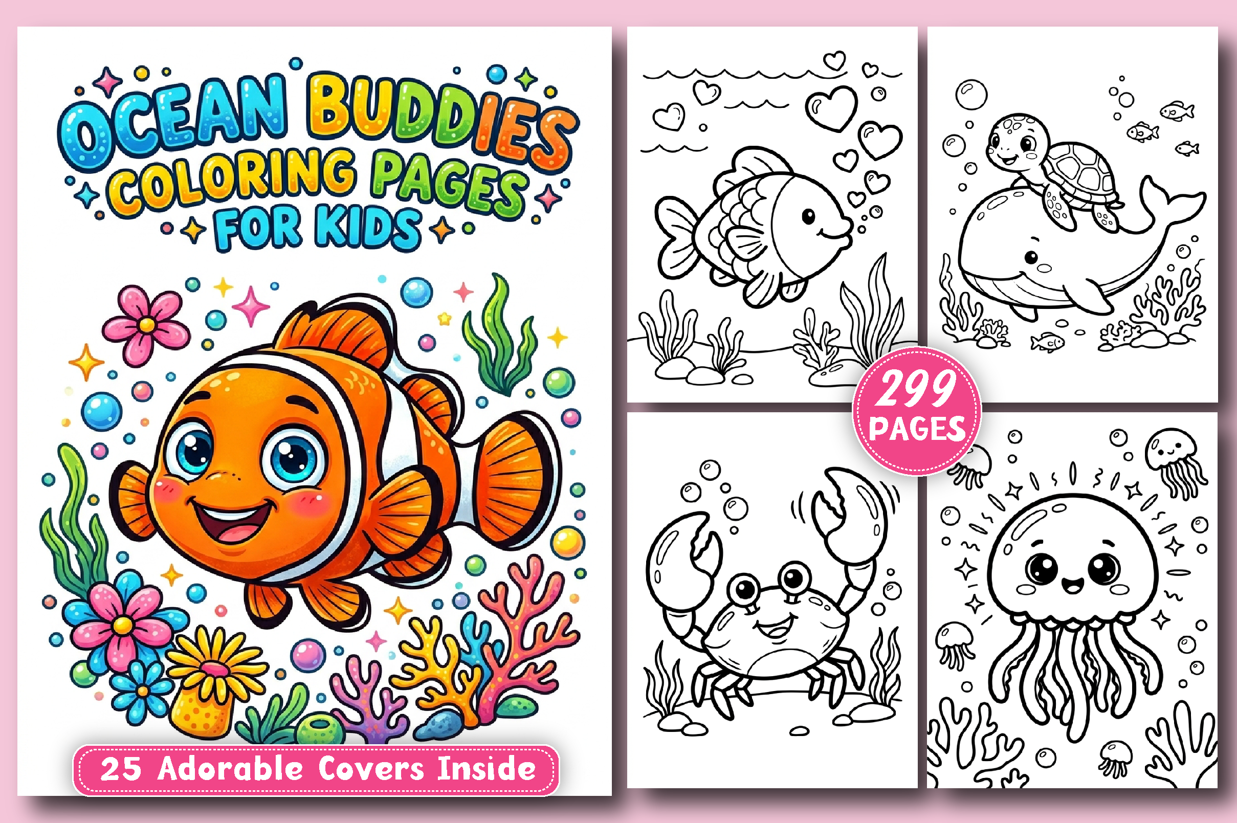 Ocean Buddies Coloring Pages for Kids