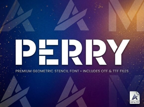 Perry Font PNG with transparent background - Preview 3