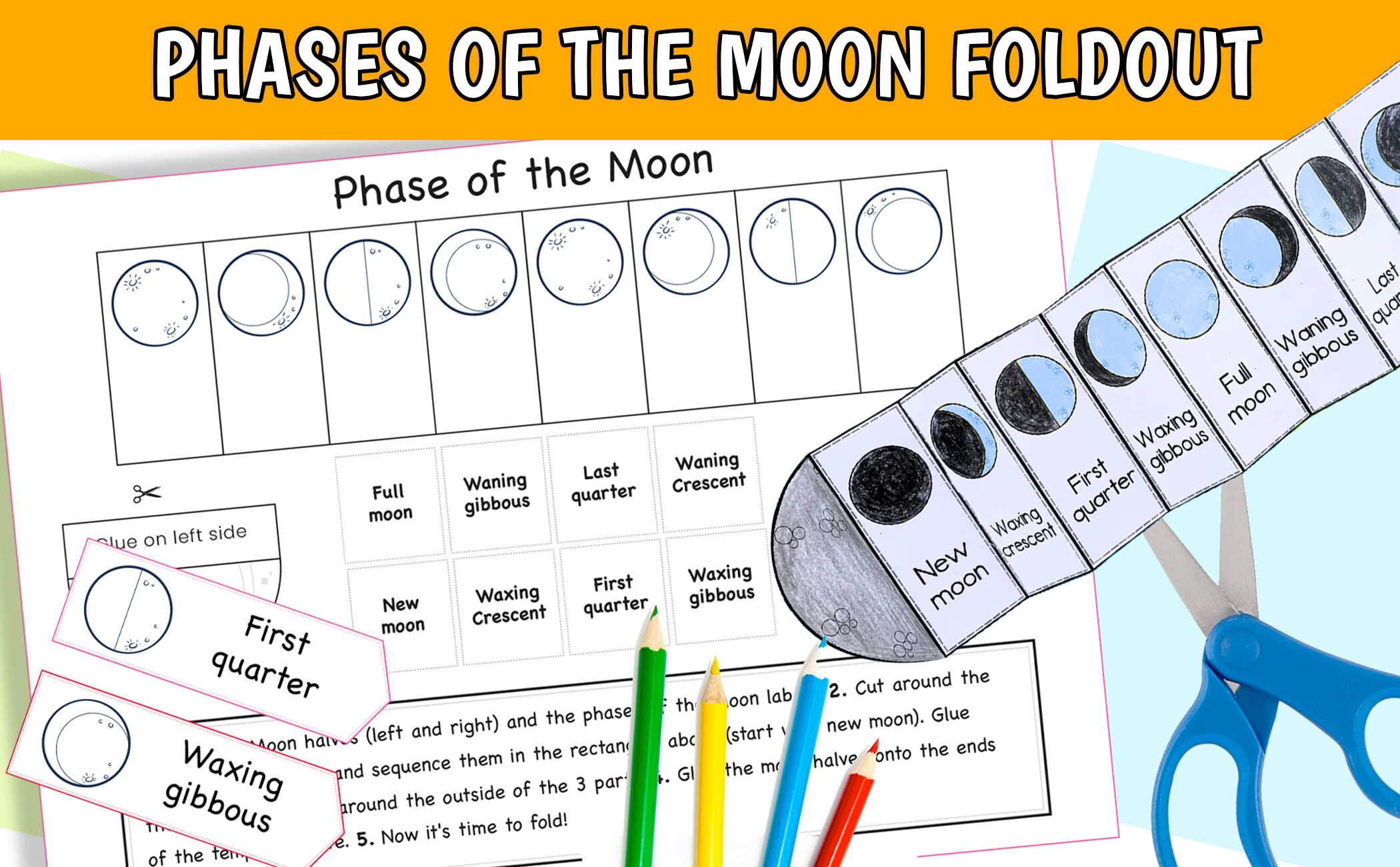 Phases of the Moon Kids Science Craft