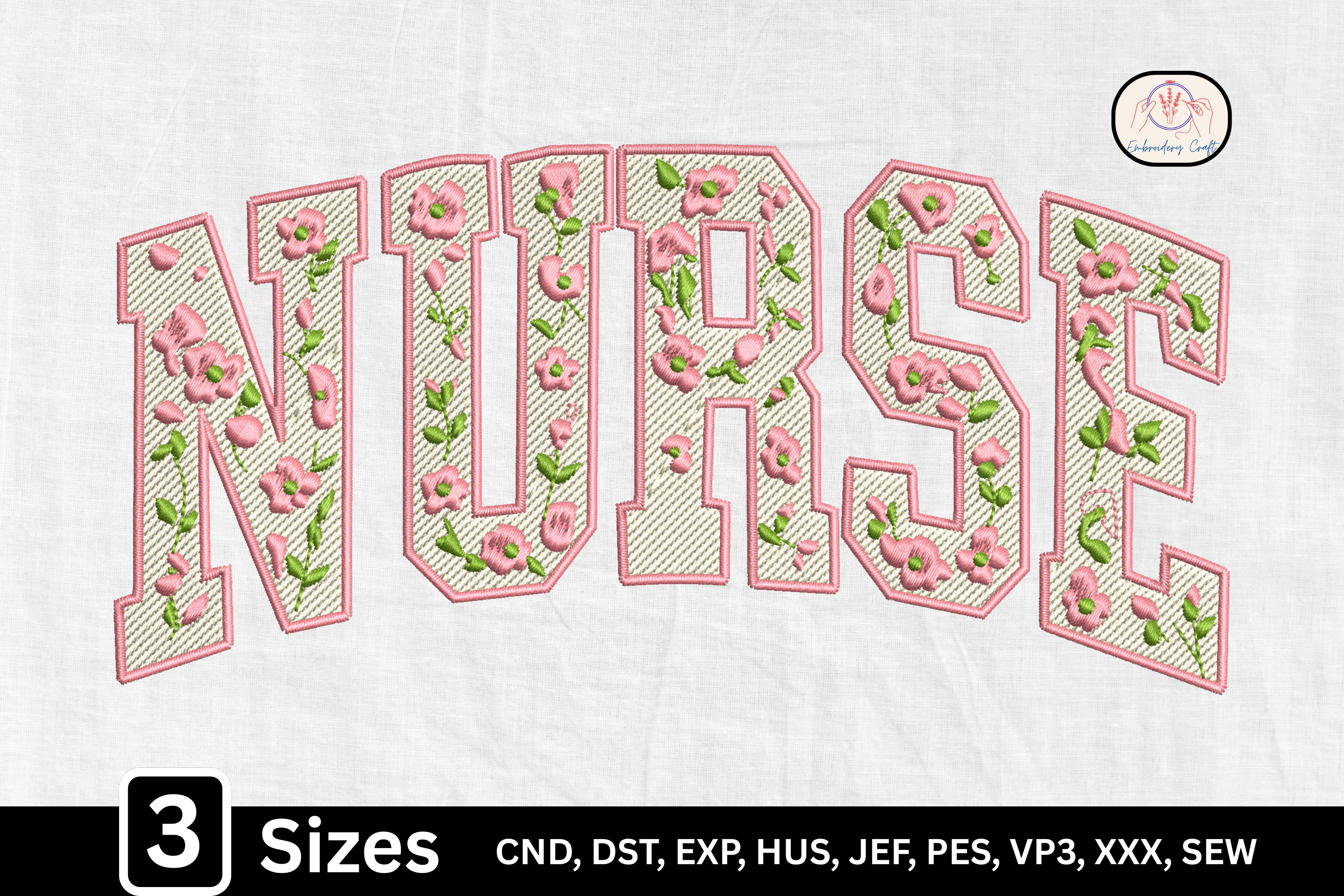Pink Flower Medical Nurse