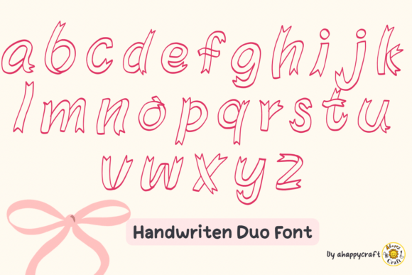 Ribbon Freehand Font font preview - 4