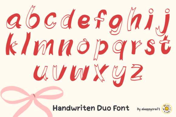 Ribbon Freehand Font font preview - 6