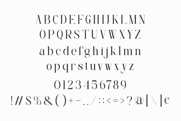 Rosean Font PNG with transparent background - Preview 5