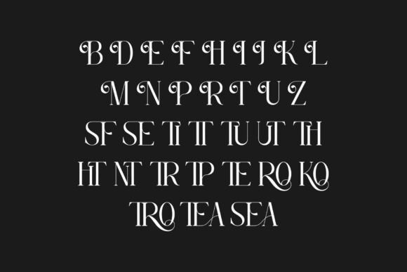 Rosean Font PNG with transparent background - Preview 6