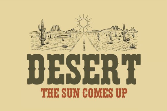 Rustic Cowboy Font PNG with transparent background - Preview 5