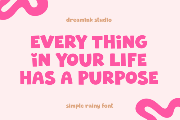 Simple Rainy Font font preview - 3