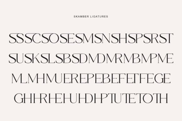 Skamber Font PNG with transparent background - Preview 4