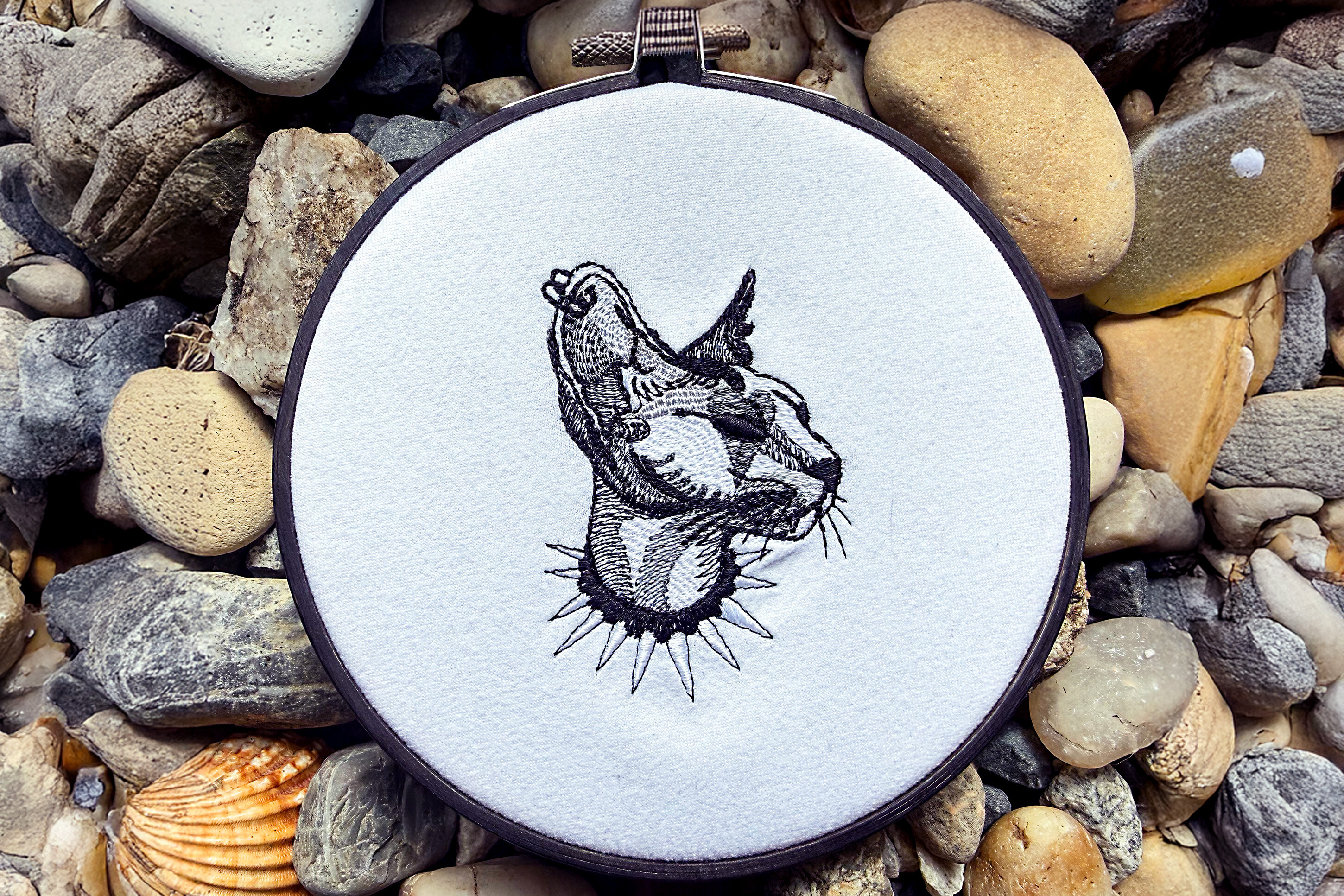 Sphinx Machine Embroidery Design