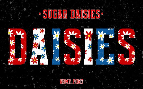 Sugar Daisies Color Fonts Font By Army Custom