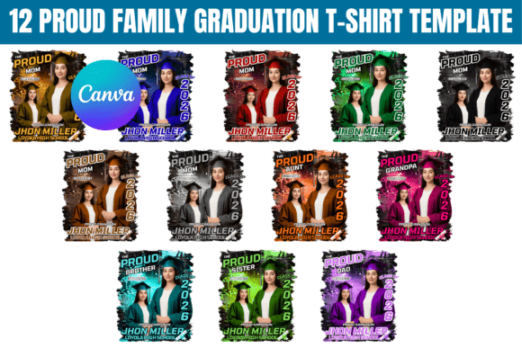 12 Proud Family Graduation Template Graphic Print Templates By Gfx Shaown