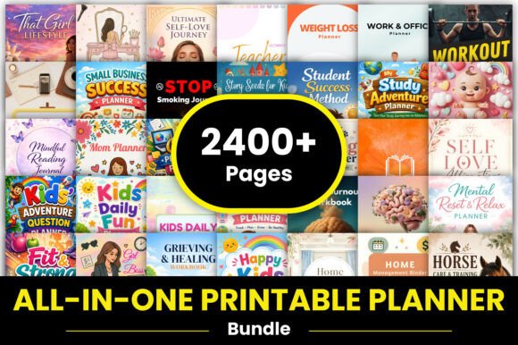 All-in-One Printable Planner Bundle