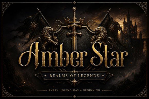 Amber Star Font - Preview 1