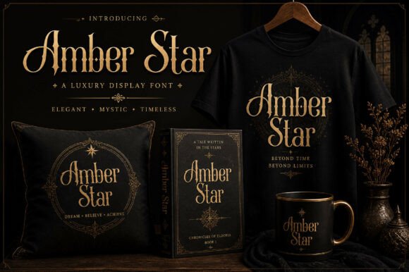 Amber Star Font - Preview 2