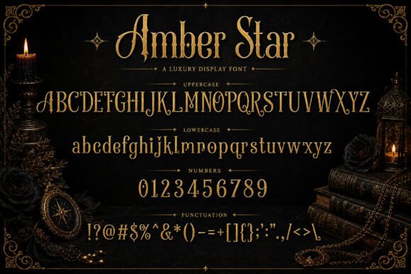 Amber Star Font - Preview 3