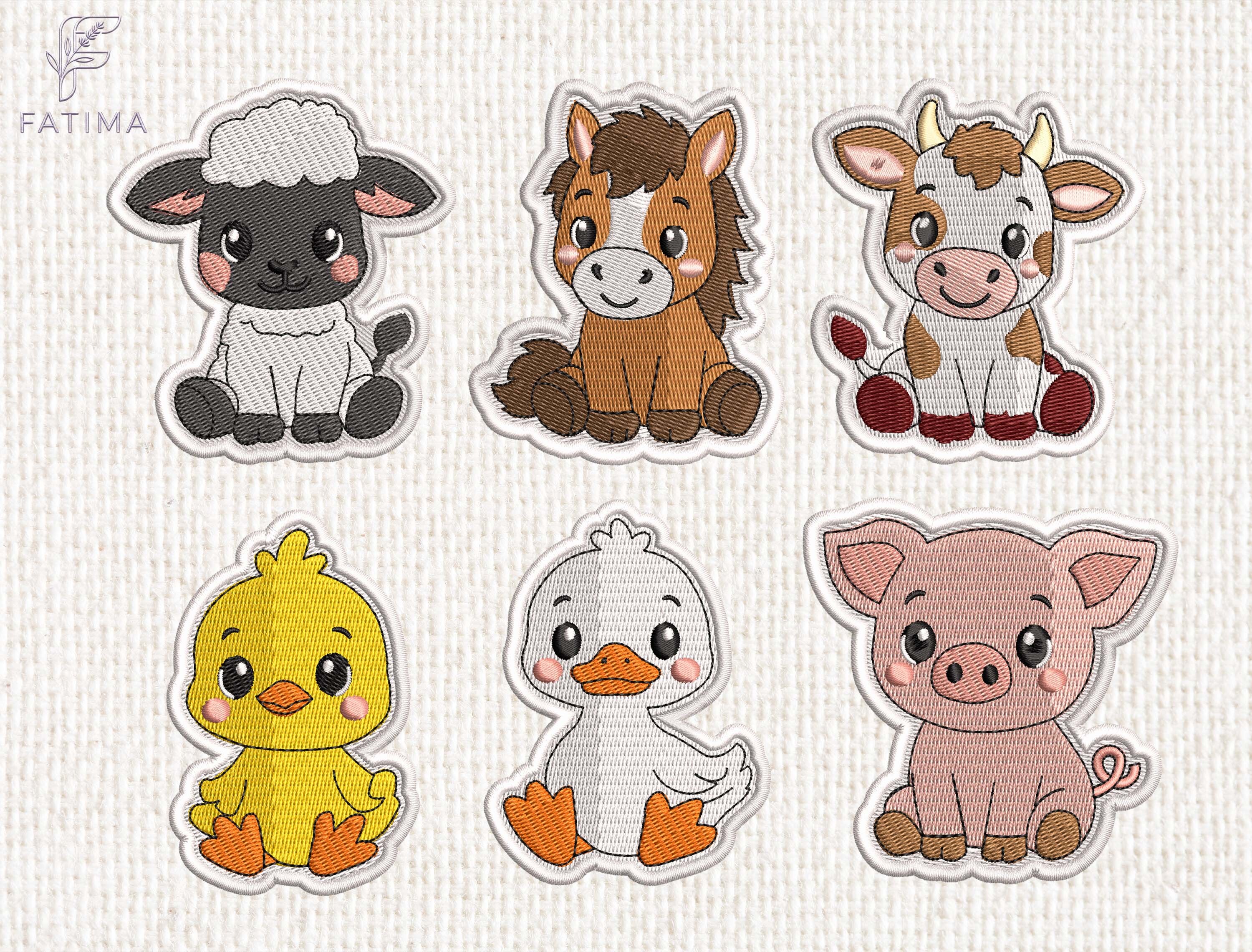 Animal Patch Embroidery Design Set