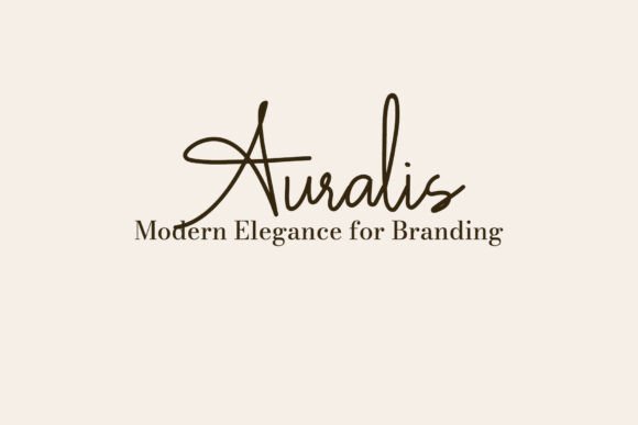 Auralis Signature Font - Preview 3