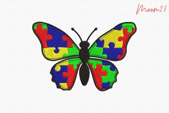Autism Puzzle Butterfly
