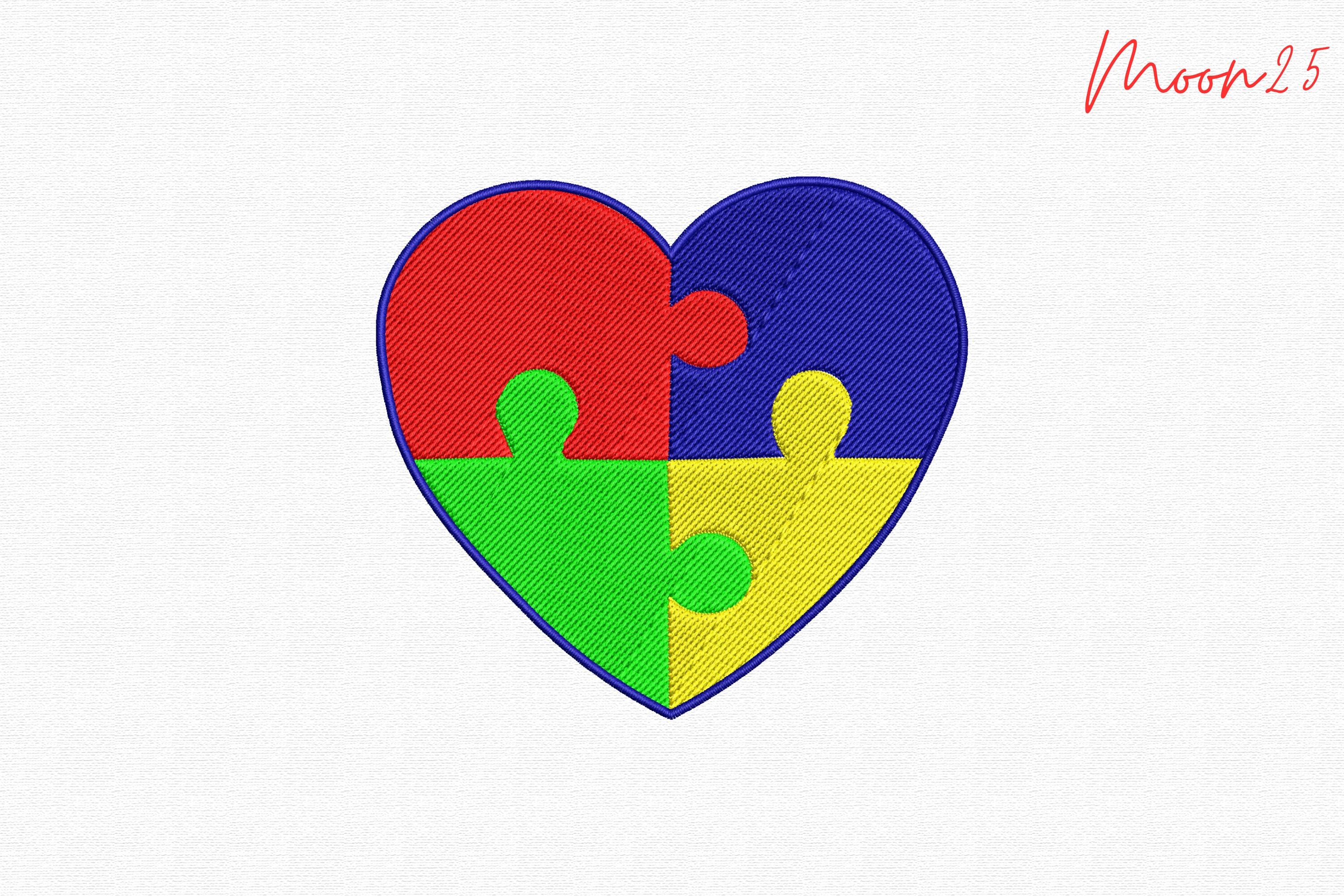 Autism Puzzle Heart Love