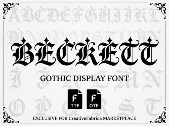 Beckett Font - Preview 1