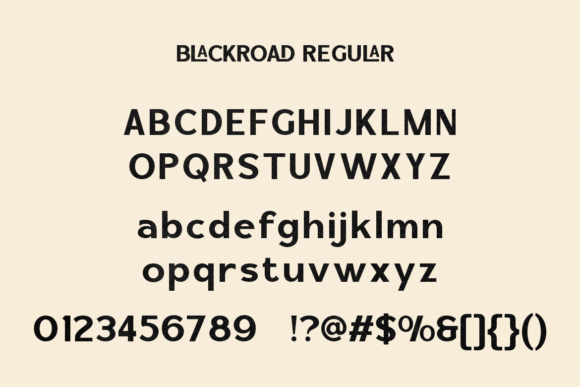 Blackroad Font - Preview 1