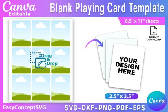 Blank Playing Card Canva Template