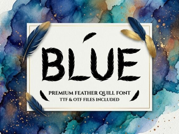 Blue Font - Preview 2