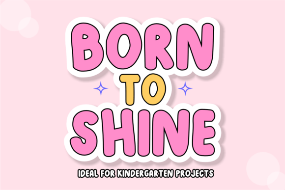 Bouncy Bubble Font - Preview 2