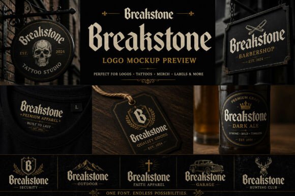 Breakstone Font - Preview 3