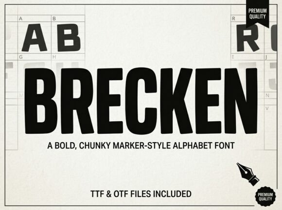 Brecken Font - Preview 1