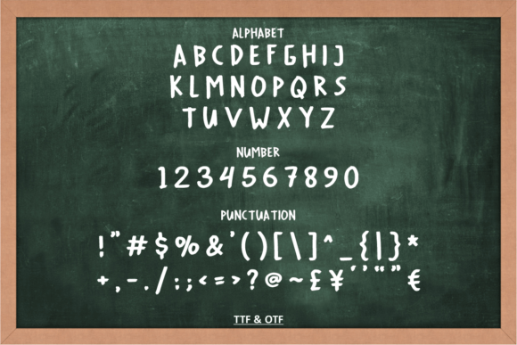 Cheerful Chalk Font - Preview 3