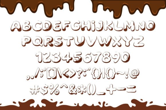 Choco Roli Font PNG with transparent background - Preview 1