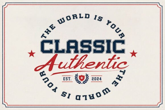 College Crest Font - Preview 4