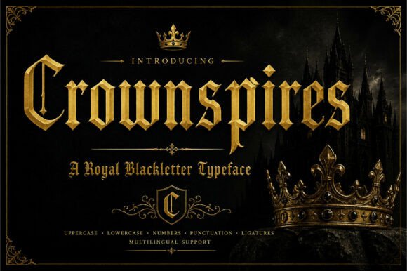 Crownspires Font - Preview 1