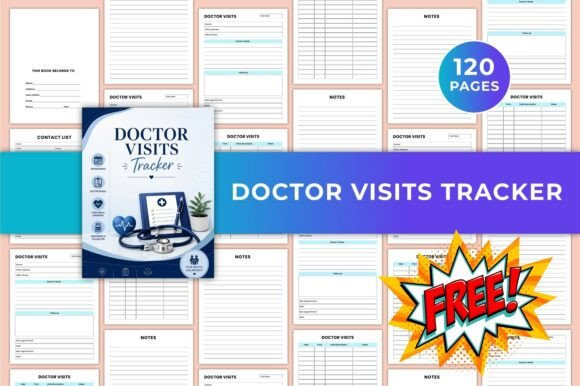 Doctor Visits Tracker Kdp Graphic Graphics
