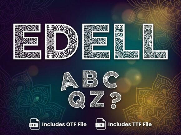 Edell Font - Preview 3