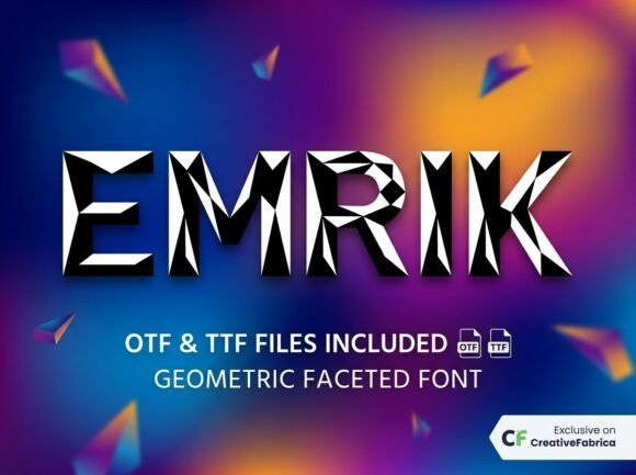 Emrik Font PNG with transparent background - Preview 3