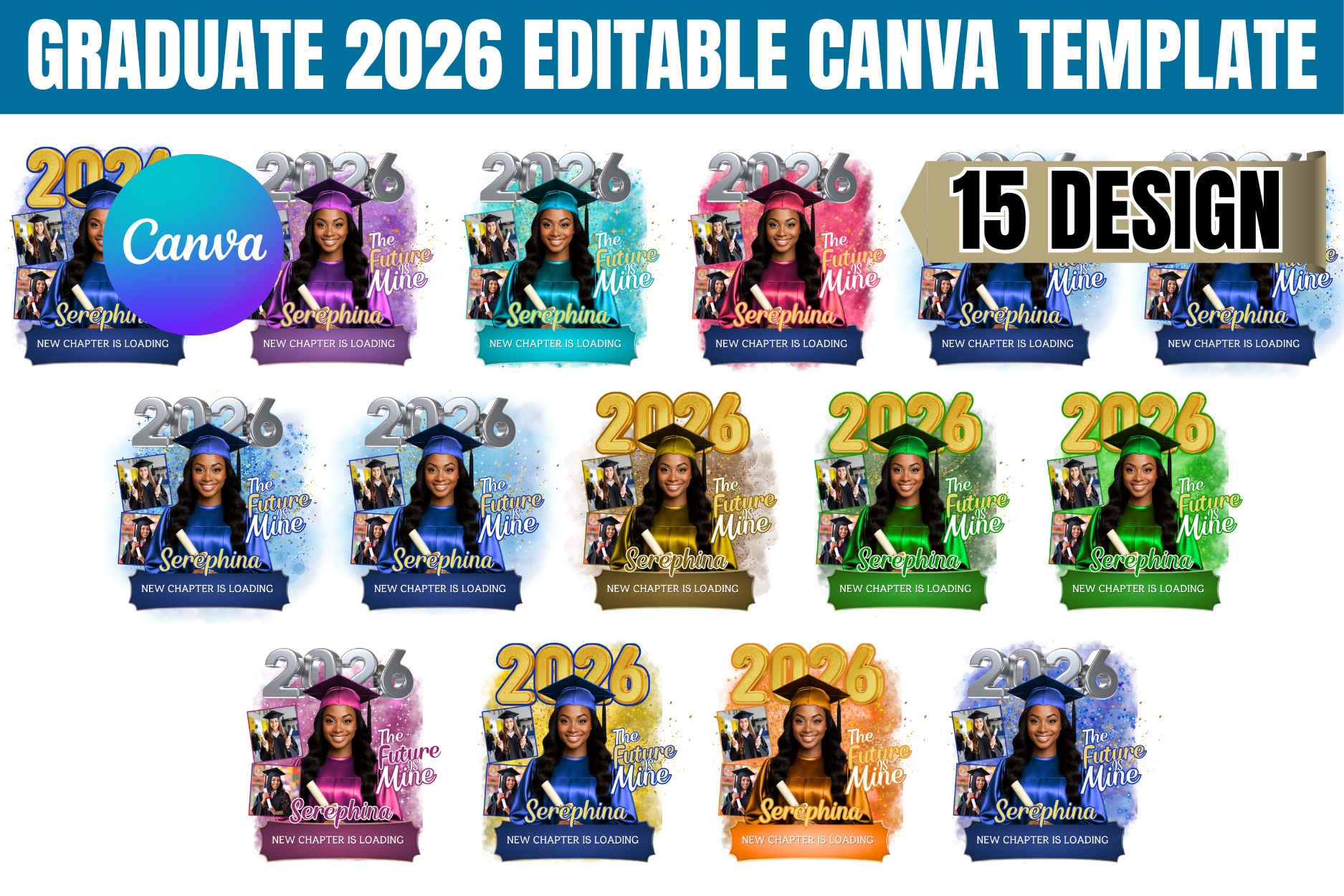 Graduate 2026 Editable Canva Template Graphic by Gfx Shaown · Creative ...