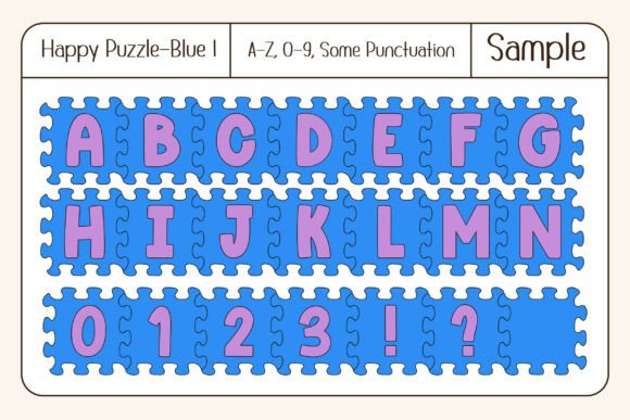 Happy Puzzle Font - Preview 2