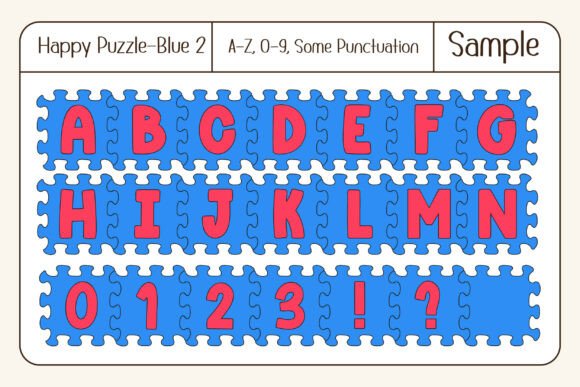 Happy Puzzle Font - Preview 3