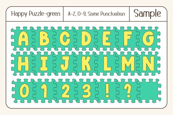 Happy Puzzle Font - Preview 4