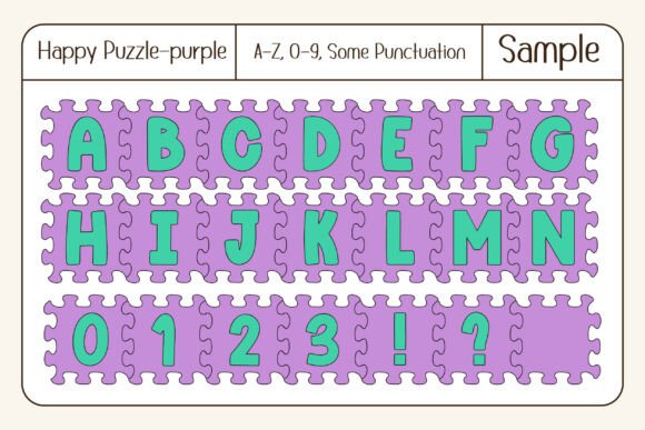 Happy Puzzle Font - Preview 5