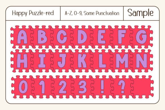 Happy Puzzle Font - Preview 6