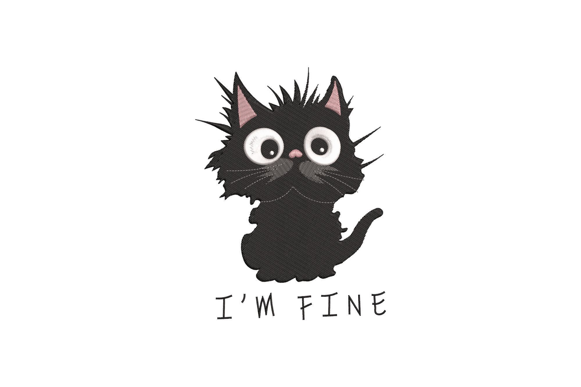 I'm Fine Funny Cat
