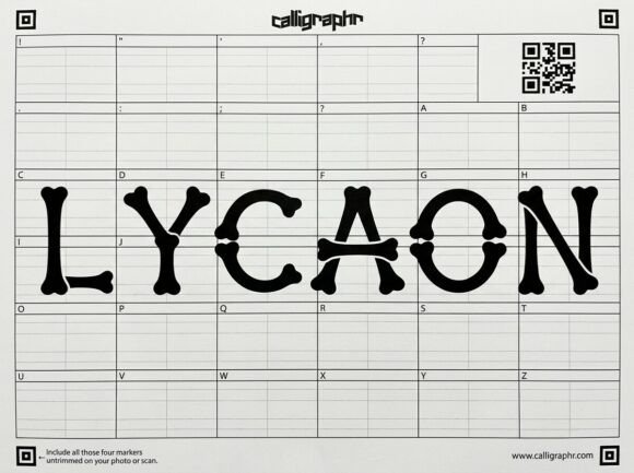 Lycus Font PNG with transparent background - Preview 1